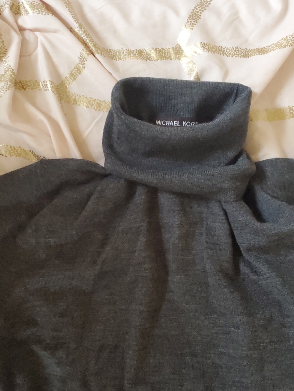 Michael Kors Charcoal Gray Turtleneck Sweater